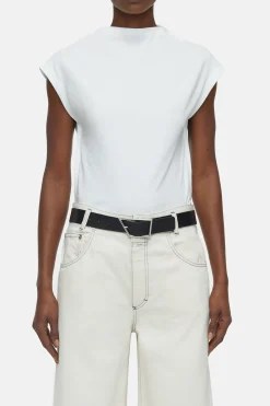 CLOSED T-Shirts>Mouwloze Top Ivoor