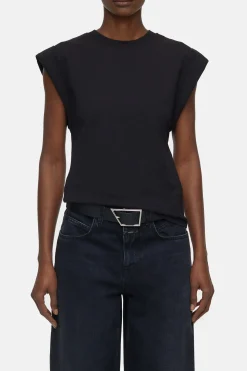 CLOSED T-Shirts>Mouwloze Top Zwart