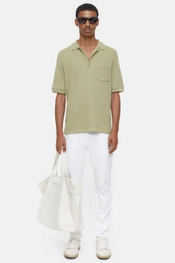 CLOSED T-Shirts>Overhemd Met Polokraag Salie Jij