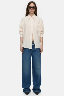 CLOSED Overhemden En Blouses>Overhemd Ontmoette Kasjmier Roze Tint
