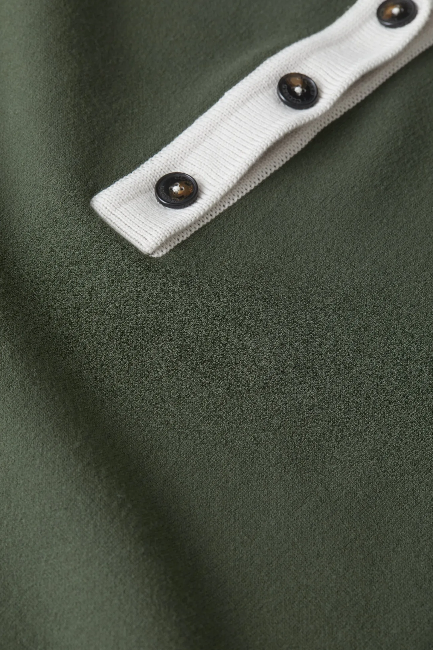 CLOSED Breisels>Poloshirt In Tweekleurige Look Groen Onkruid