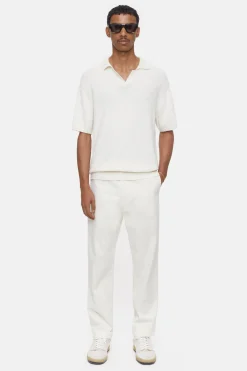 CLOSED Breisels>Poloshirt Van Katoenmix Vanille Creme