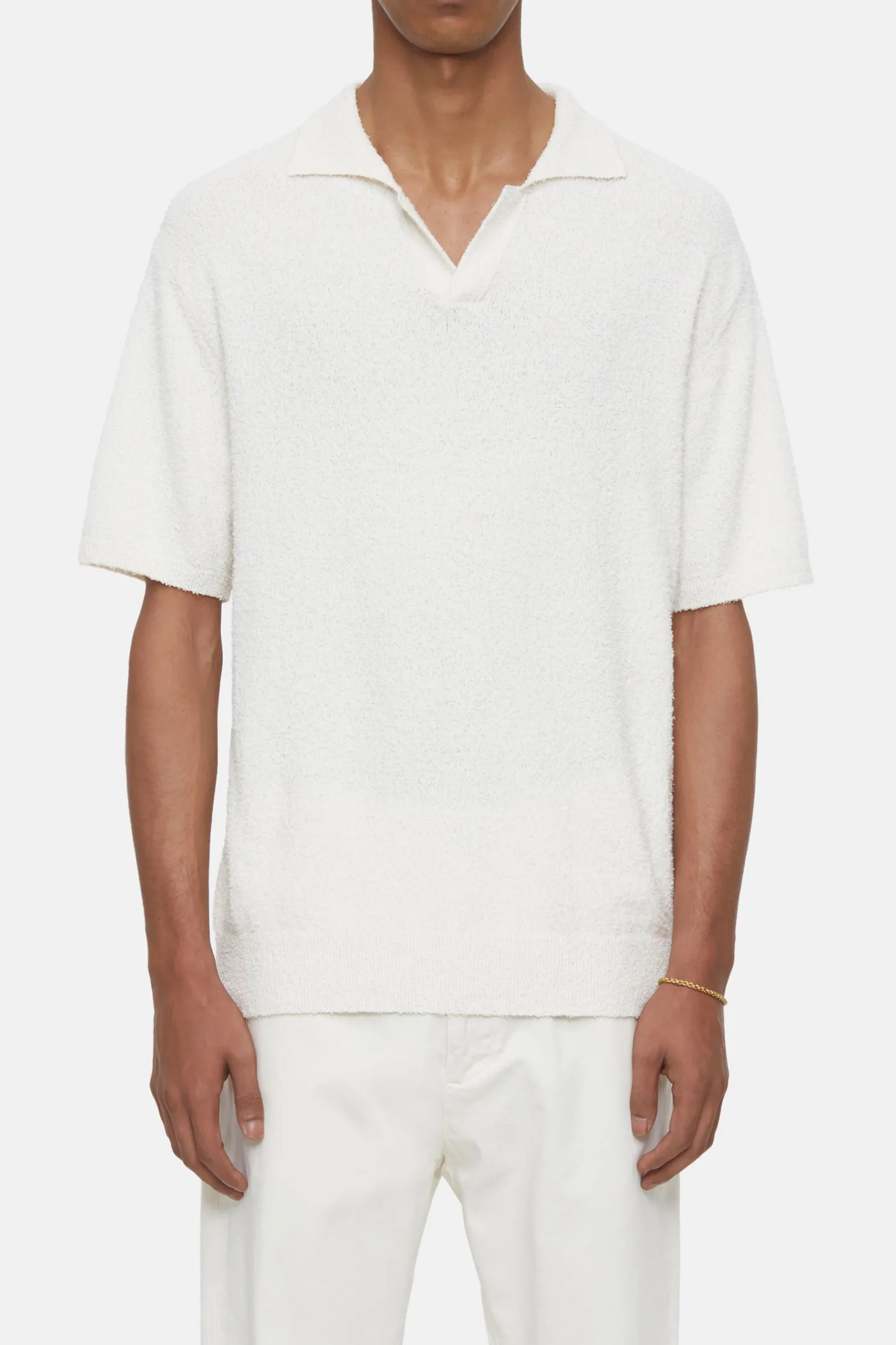 CLOSED Breisels>Poloshirt Van Katoenmix Vanille Creme
