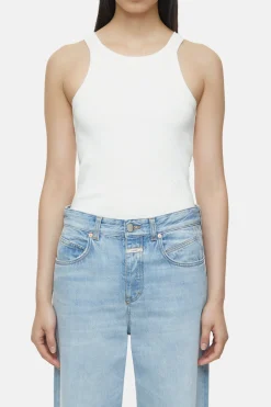 CLOSED T-Shirts>Racer-Top Ivoor