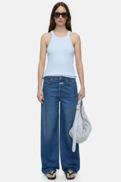 CLOSED T-Shirts>Racer-Top Zacht Blauw
