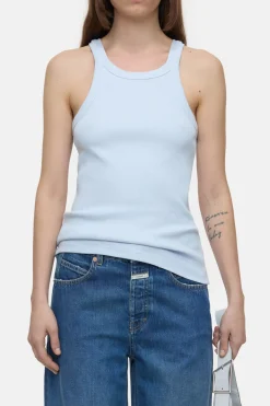 CLOSED T-Shirts>Racer-Top Zacht Blauw