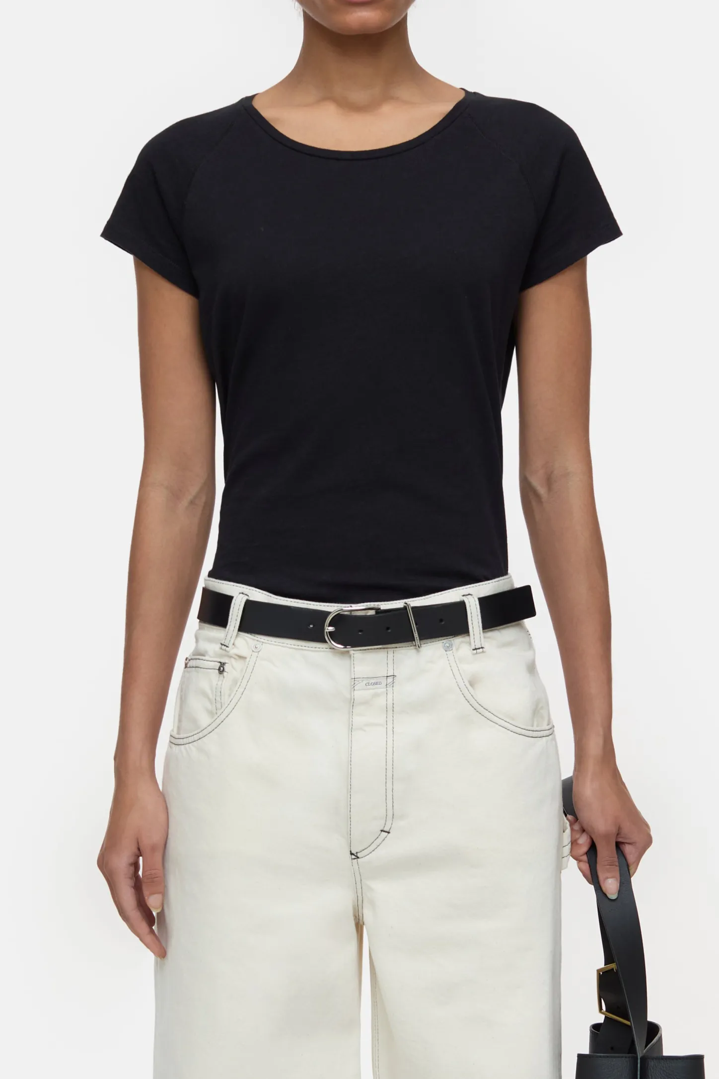 CLOSED T-Shirts>Raglan-T-Shirt Zwart