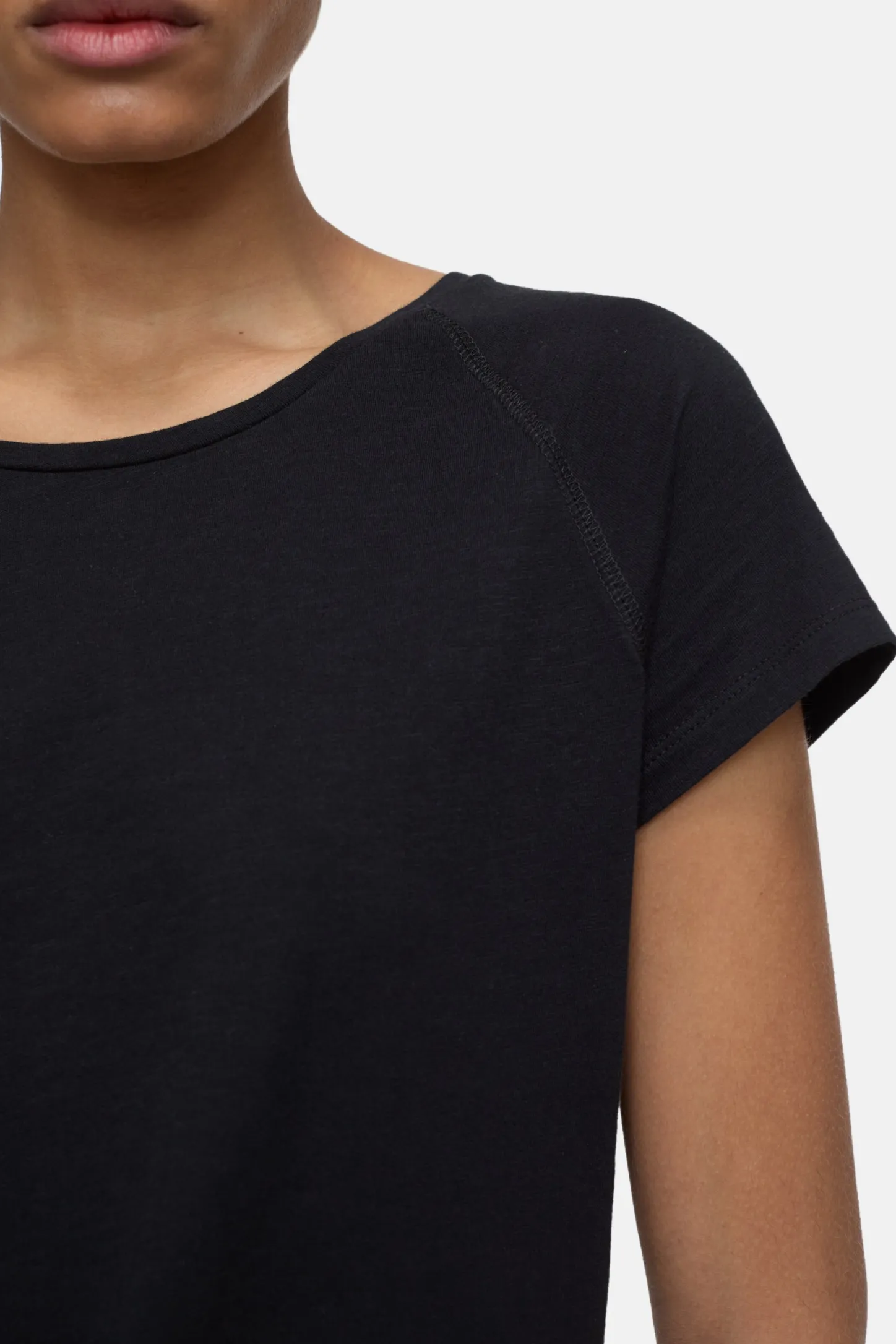 CLOSED T-Shirts>Raglan-T-Shirt Zwart