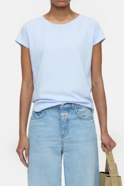 CLOSED T-Shirts>Raglan-T-Shirt Zacht Blauw