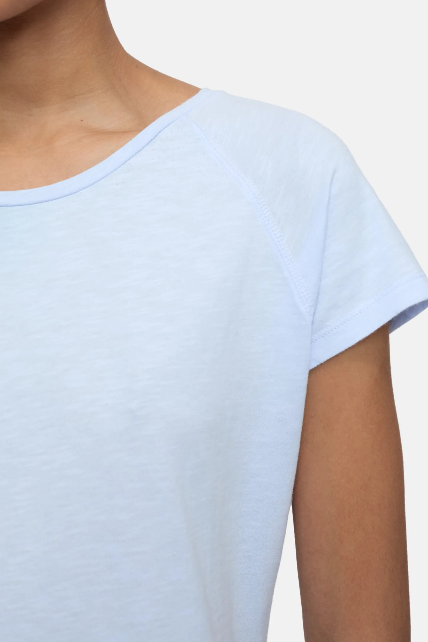 CLOSED T-Shirts>Raglan-T-Shirt Zacht Blauw