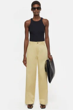 CLOSED Lange Denim>Relaxte Broek - Stijlnaam Jurdy Calamatta Geel