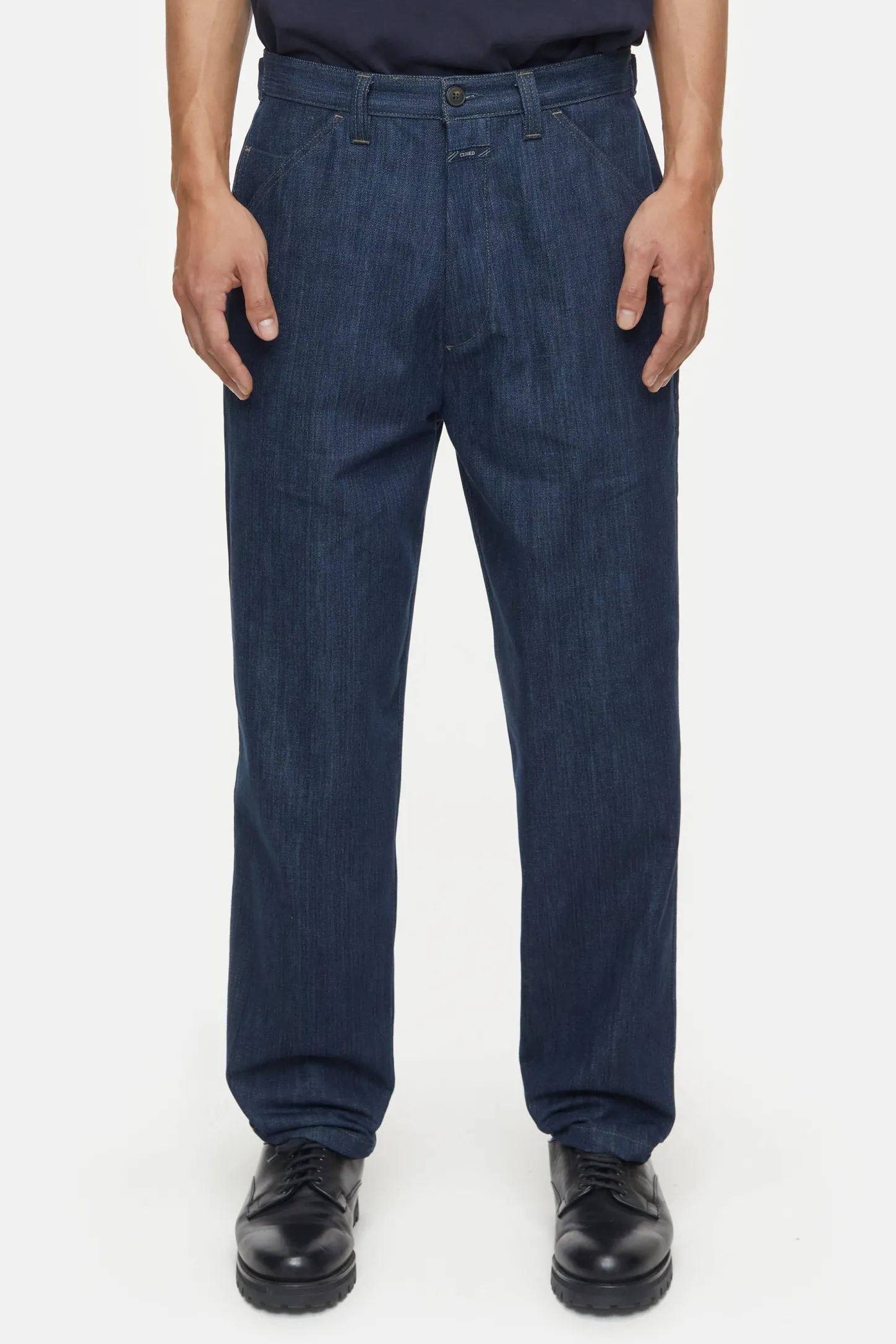 CLOSED Ontspannend>Relaxte Jeans - Stijlnaam Dover Taps Toelopend Donkerblauw