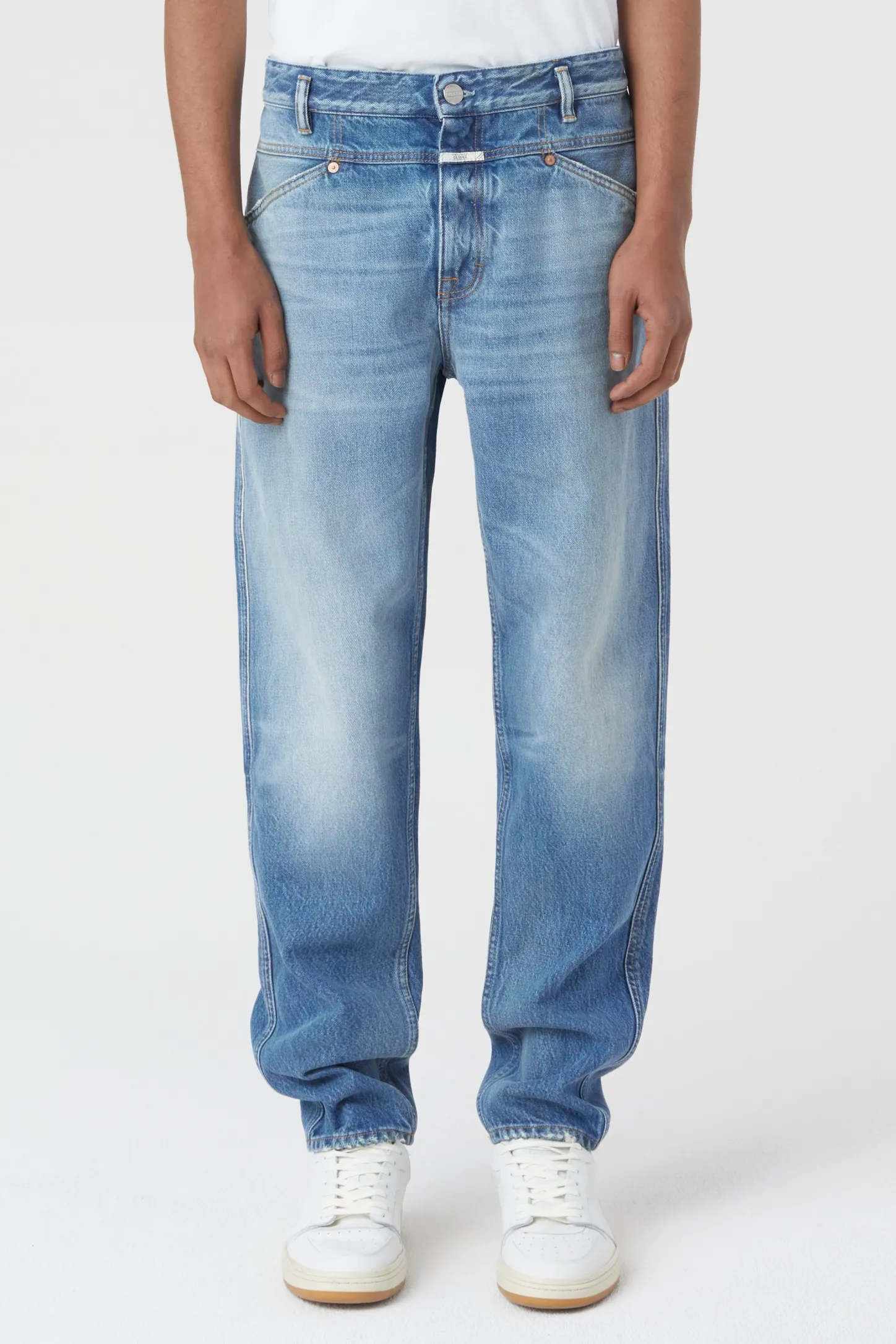 CLOSED Ontspannend>Relaxte Jeans - Stijlnaam X-Lent Tapered Midden Blauw