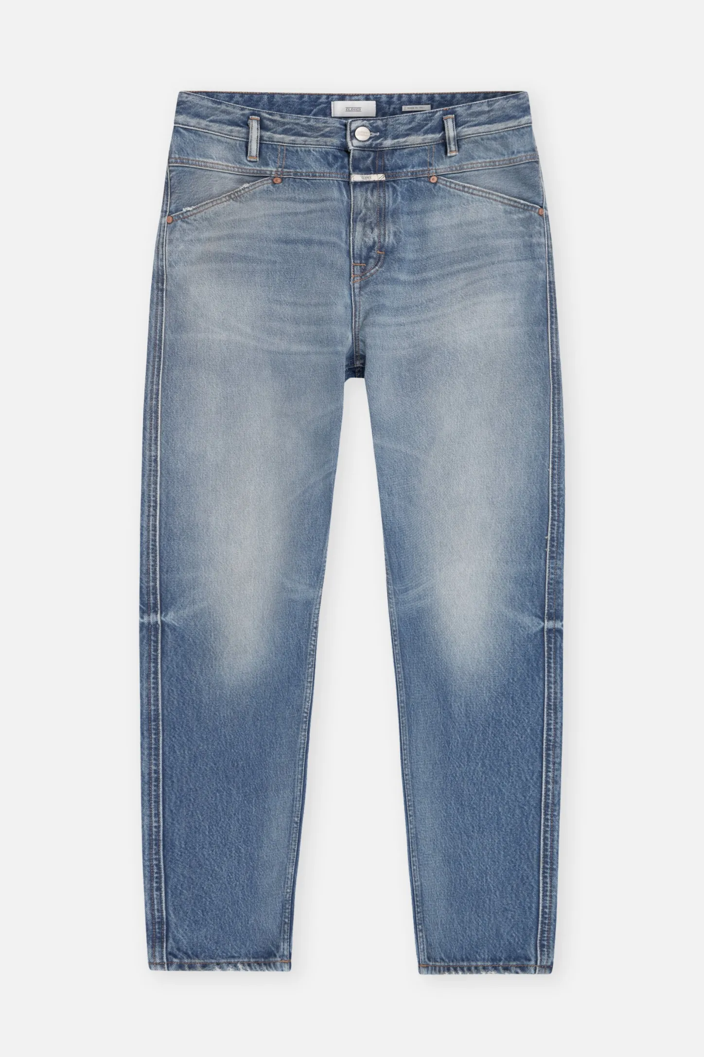 CLOSED Blauwe Spijkerbroek>Relaxte Jeans - Stijlnaam X-Lent Tapered Midden Blauw