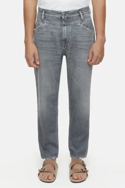 CLOSED Grijze Spijkerbroek>Relaxte Jeans - Stijlnaam X-Lent Tapered Donker Grijs