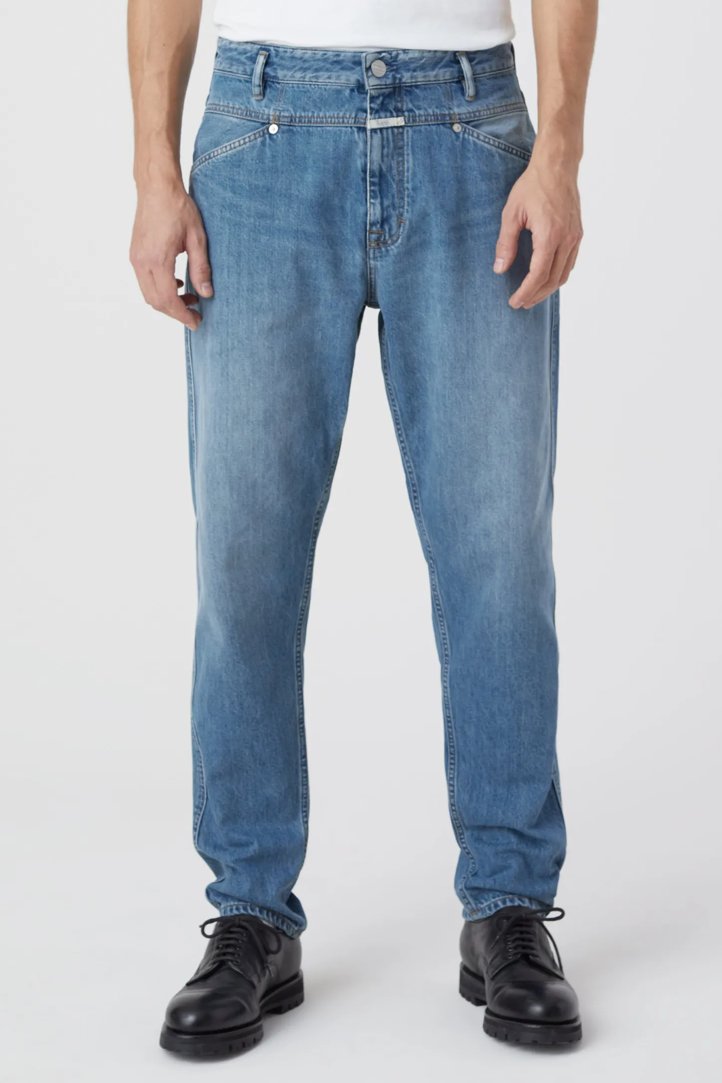 CLOSED X-Pocket-Jeans>Relaxte Jeans - Stijlnaam X-Lent Tapered Midden Blauw