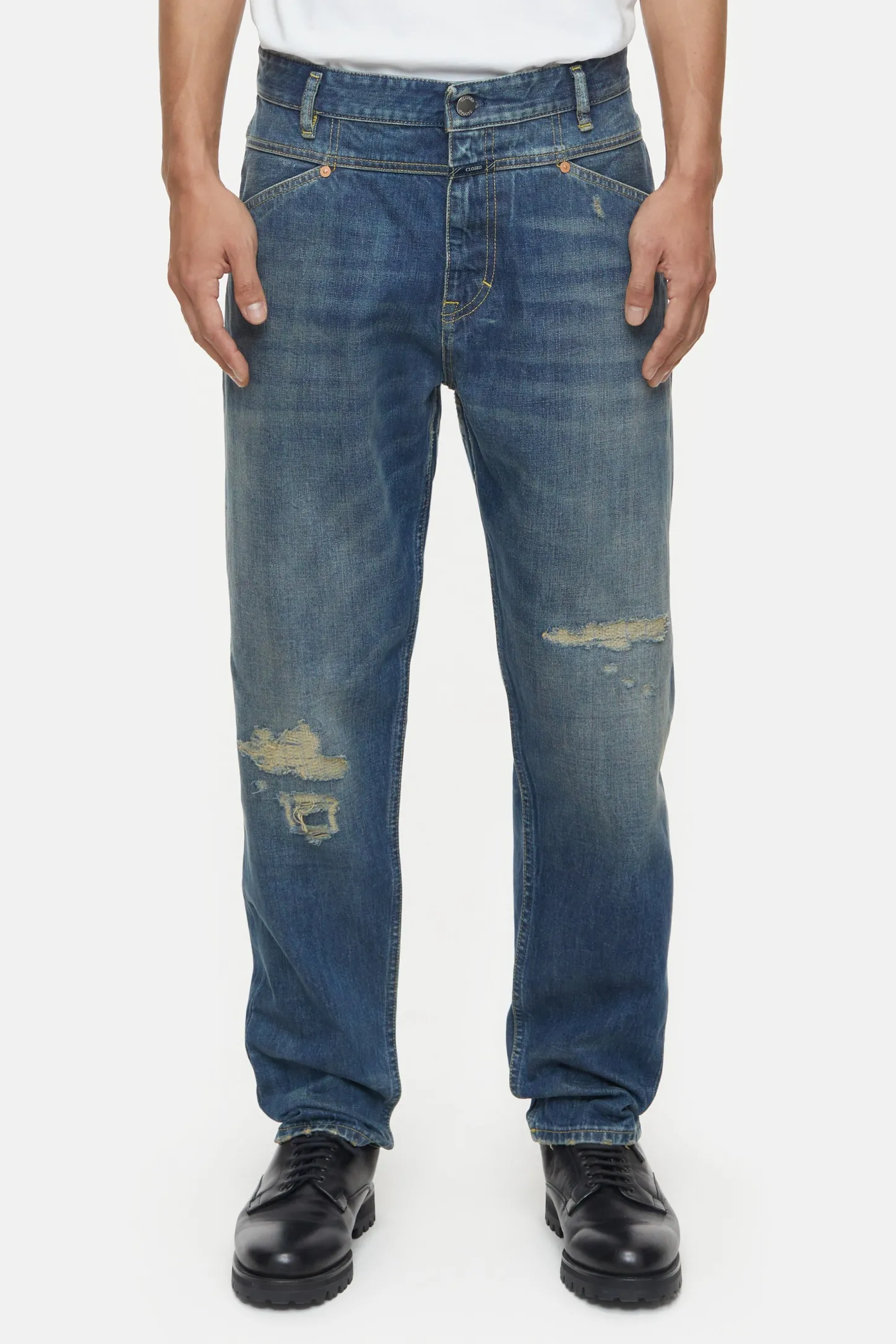 CLOSED X-Pocket-Jeans>Relaxte Jeans - Stijlnaam X-Lent Tapered Midden Blauw