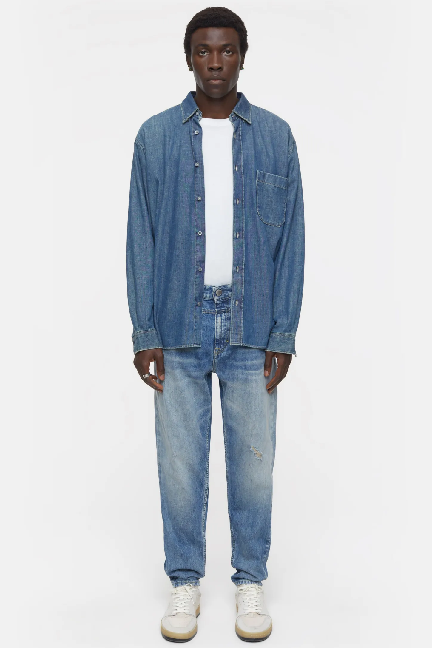 CLOSED Ontspannend>Relaxte Jeans - Stijlnaam X-Lent Tapered Midden Blauw