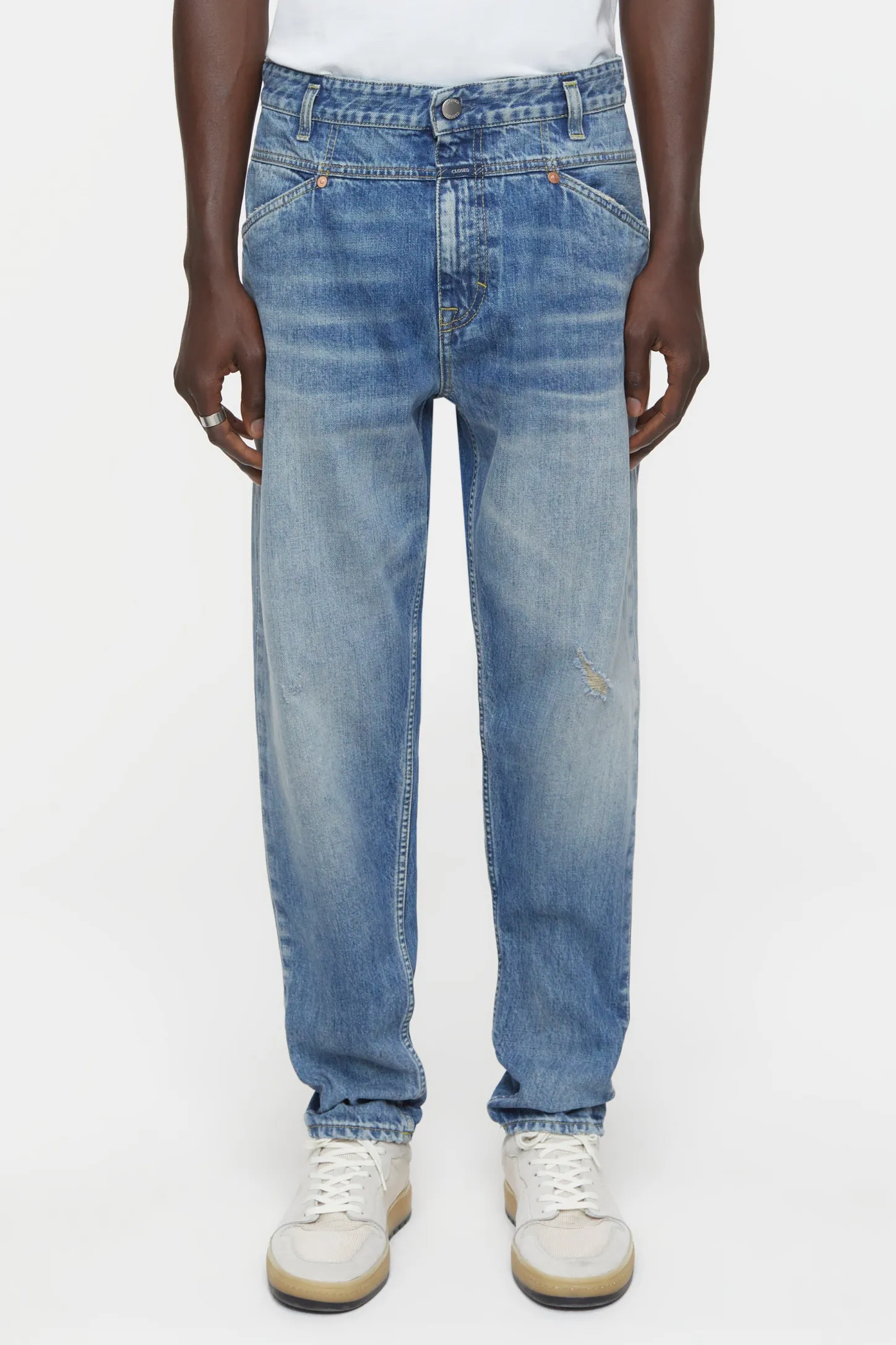 CLOSED Ontspannend>Relaxte Jeans - Stijlnaam X-Lent Tapered Midden Blauw