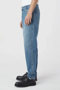 CLOSED Blauwe Spijkerbroek>Relaxte Jeans - Stijlnaam X-Lent Tapered Midden Blauw