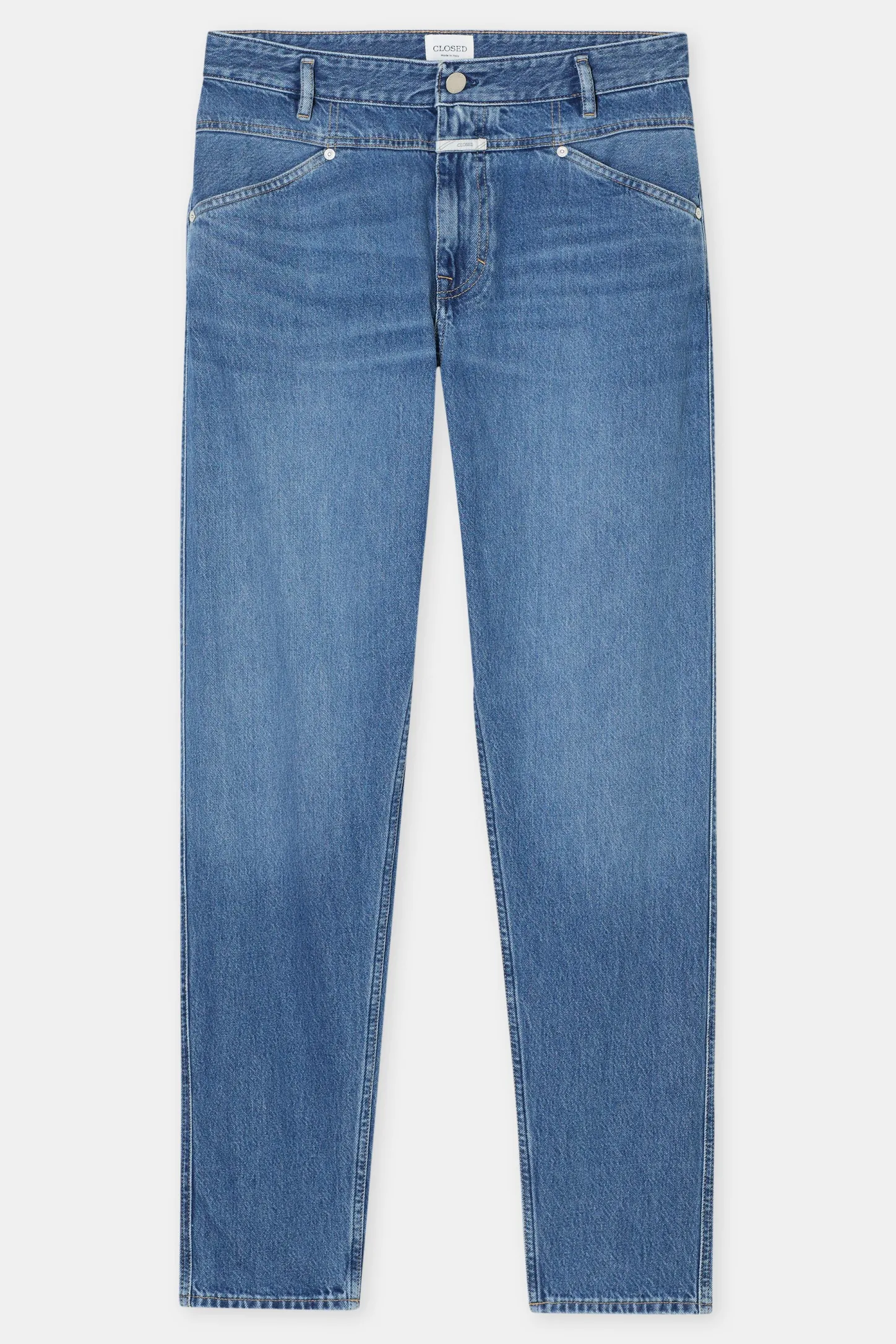 CLOSED Blauwe Spijkerbroek>Relaxte Jeans - Stijlnaam X-Lent Tapered Midden Blauw