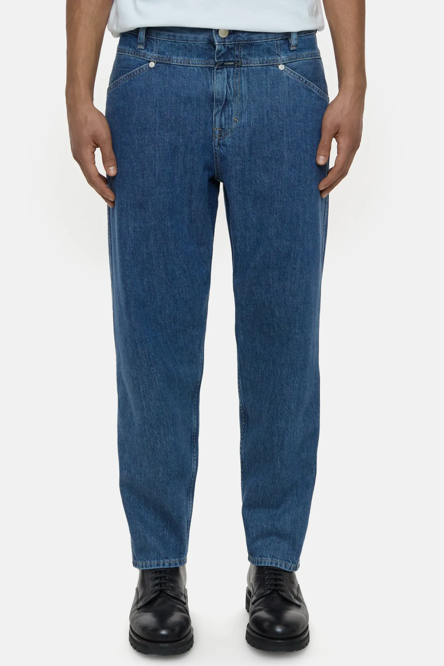 CLOSED X-Pocket-Jeans>Relaxte Jeans - Stijlnaam X-Lent Tapered Midden Blauw