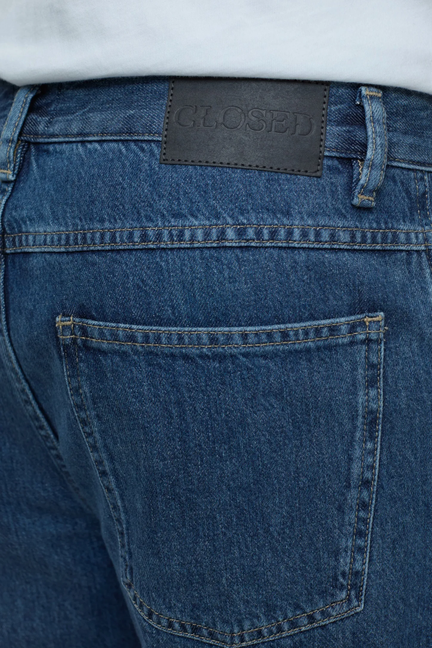 CLOSED Blauwe Spijkerbroek>Relaxte Jeans - Stijlnaam X-Lent Tapered Midden Blauw