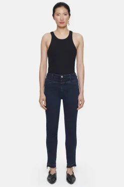 CLOSED X-Pocket-Familie>Skinny Jeans - Stijlnaam Skinny Pusher Blauw Zwart