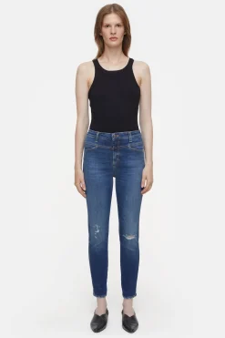 CLOSED Mager>Skinny Jeans - Stijlnaam Skinny Pusher Donkerblauw