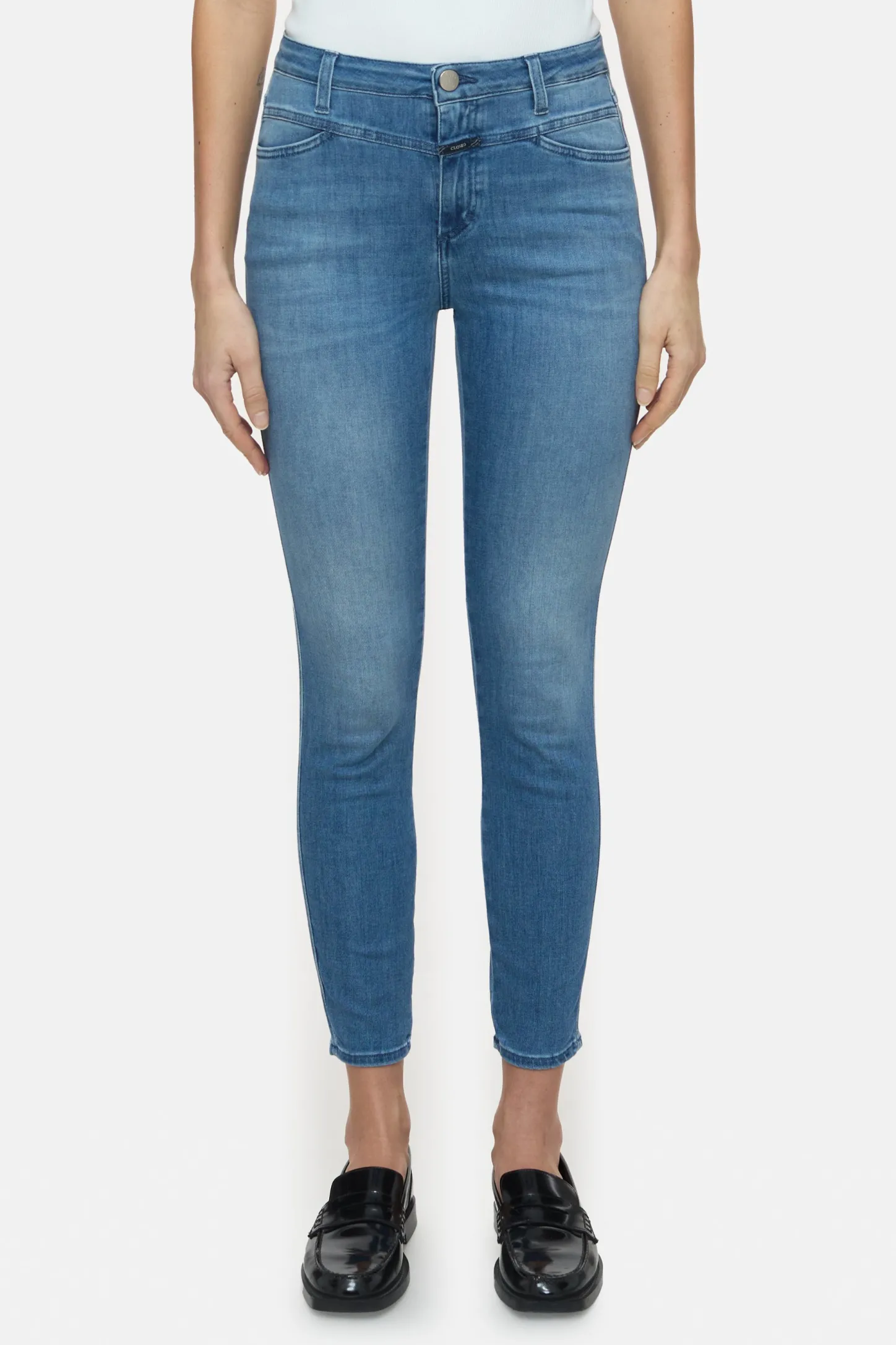 CLOSED Jeans>Skinny Jeans - Stijlnaam Skinny Pusher Midden Blauw