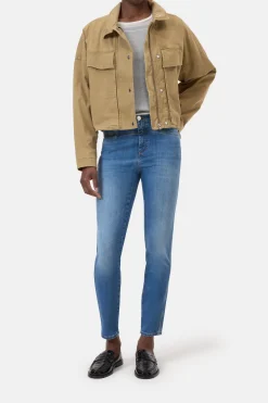 CLOSED Mager>Skinny Jeans - Stijlnaam Skinny Pusher Midden Blauw