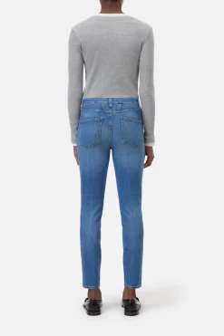 CLOSED Mager>Skinny Jeans - Stijlnaam Skinny Pusher Midden Blauw