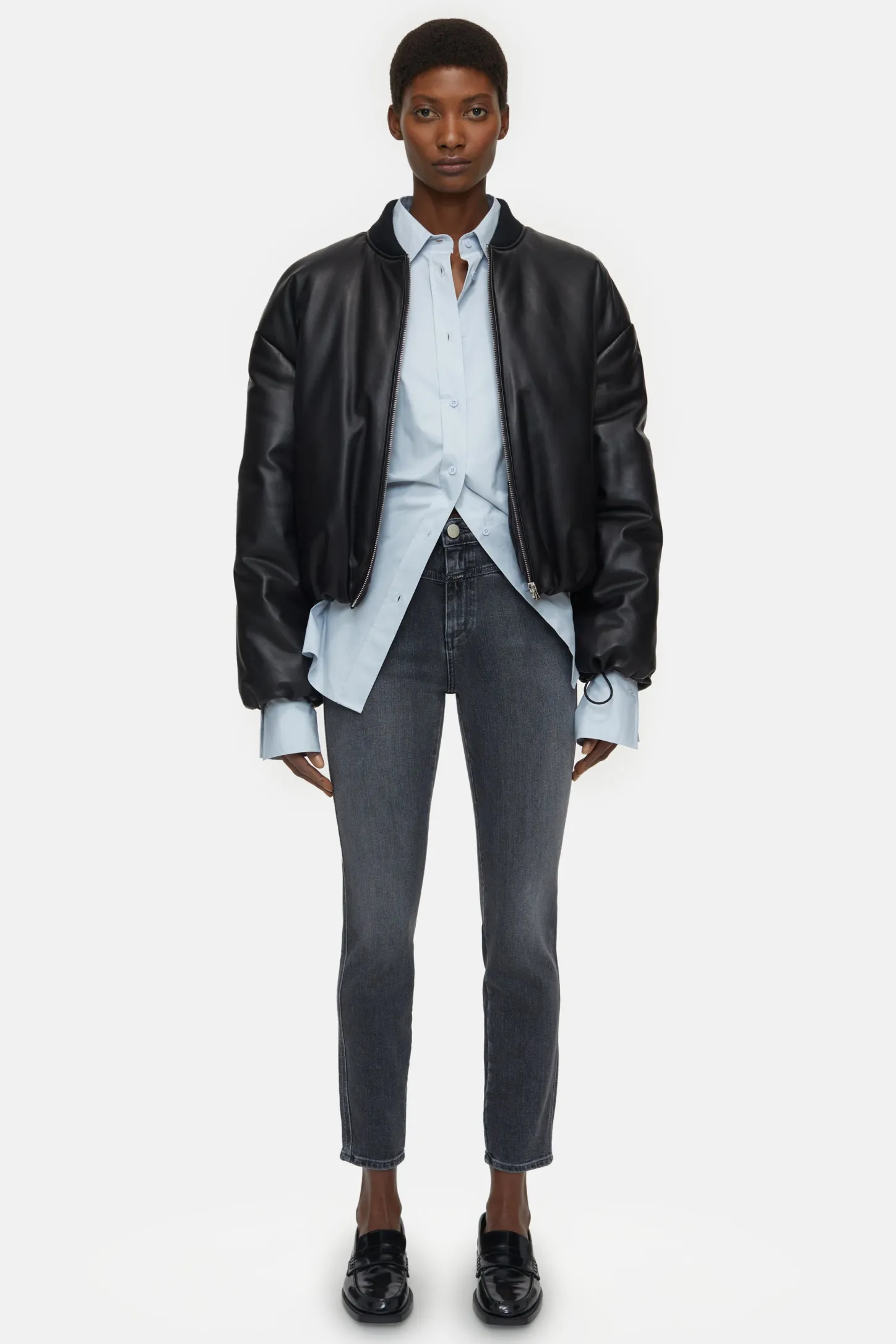 CLOSED Eco-Denim>Skinny Jeans - Stijlnaam Skinny Pusher Midden Grijs