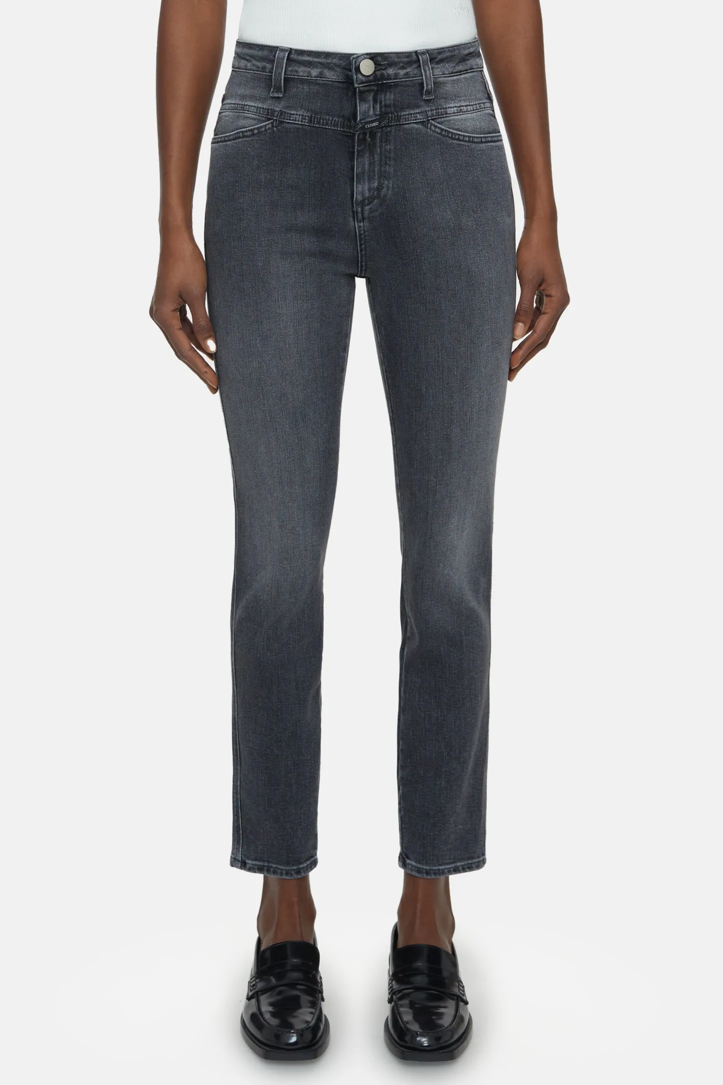 CLOSED Eco-Denim>Skinny Jeans - Stijlnaam Skinny Pusher Midden Grijs