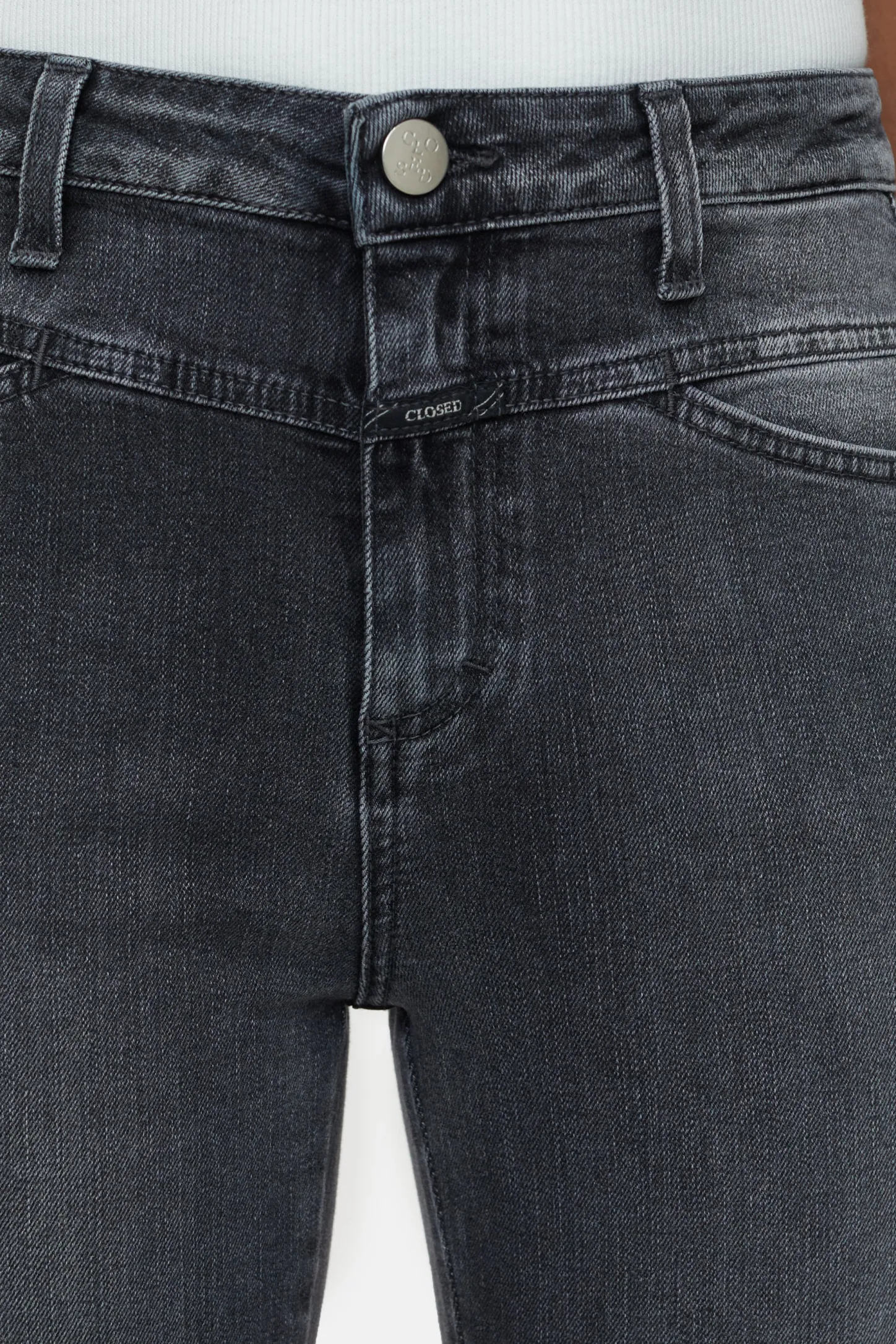 CLOSED Eco-Denim>Skinny Jeans - Stijlnaam Skinny Pusher Midden Grijs