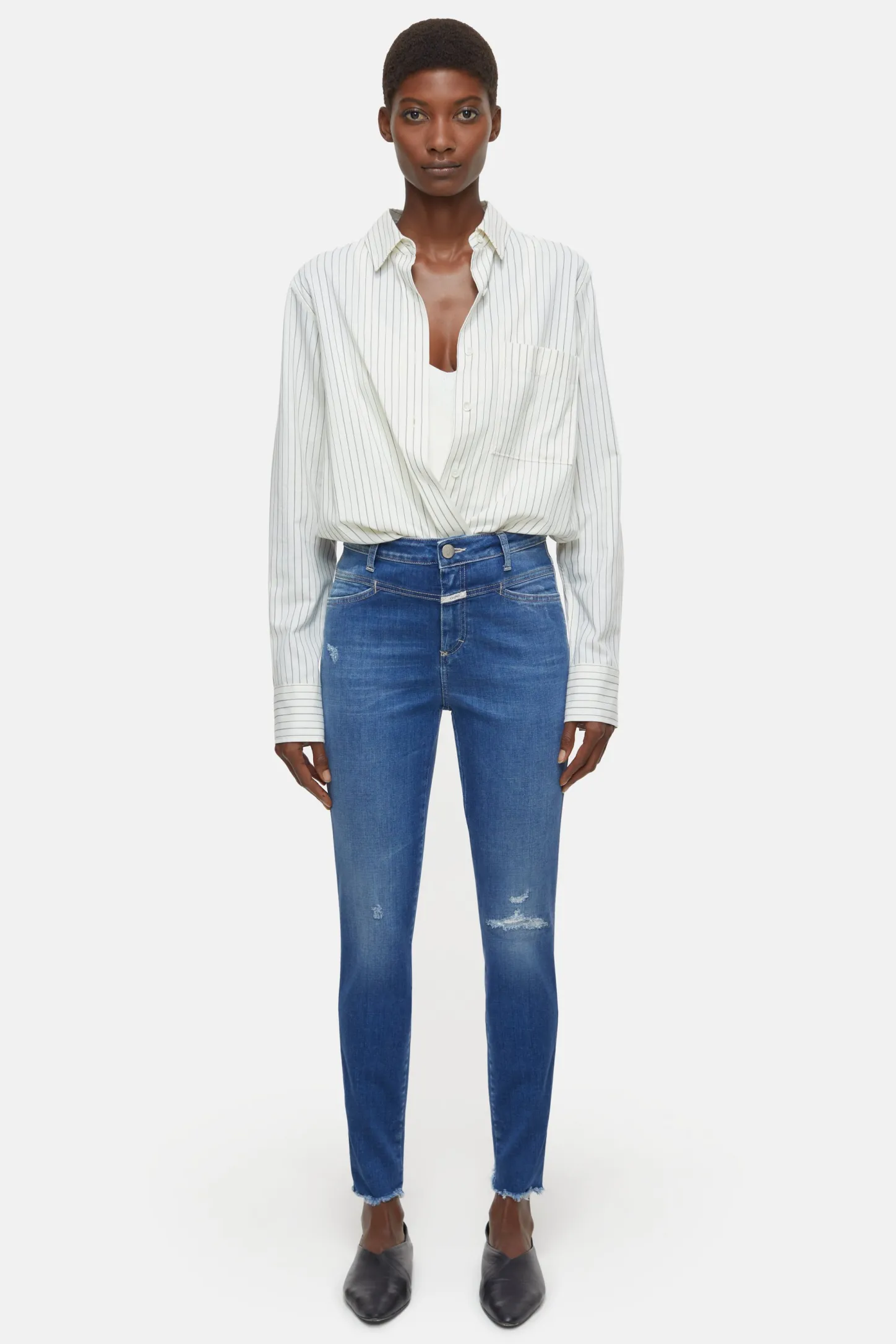 CLOSED Jeans>Skinny Jeans - Stijlnaam Skinny Pusher Midden Blauw