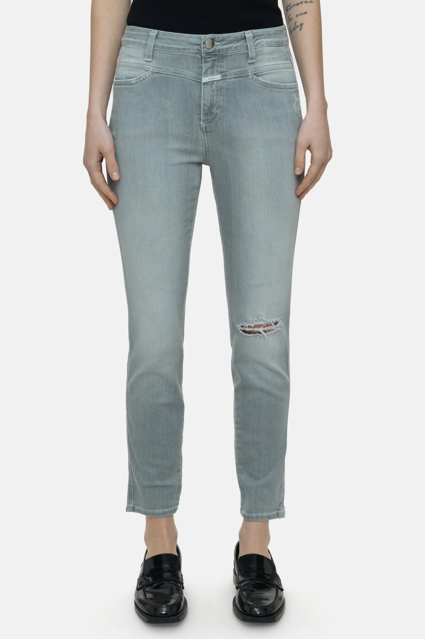 CLOSED Jeans>Skinny Jeans - Stijlnaam Skinny Pusher Lichtgrijs