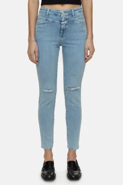 CLOSED X-Pocket-Familie>Skinny Jeans - Stijlnaam Skinny Pusher Midden Blauw