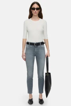 CLOSED Mager>Skinny Pusher In Denimstijl Midden Grijs