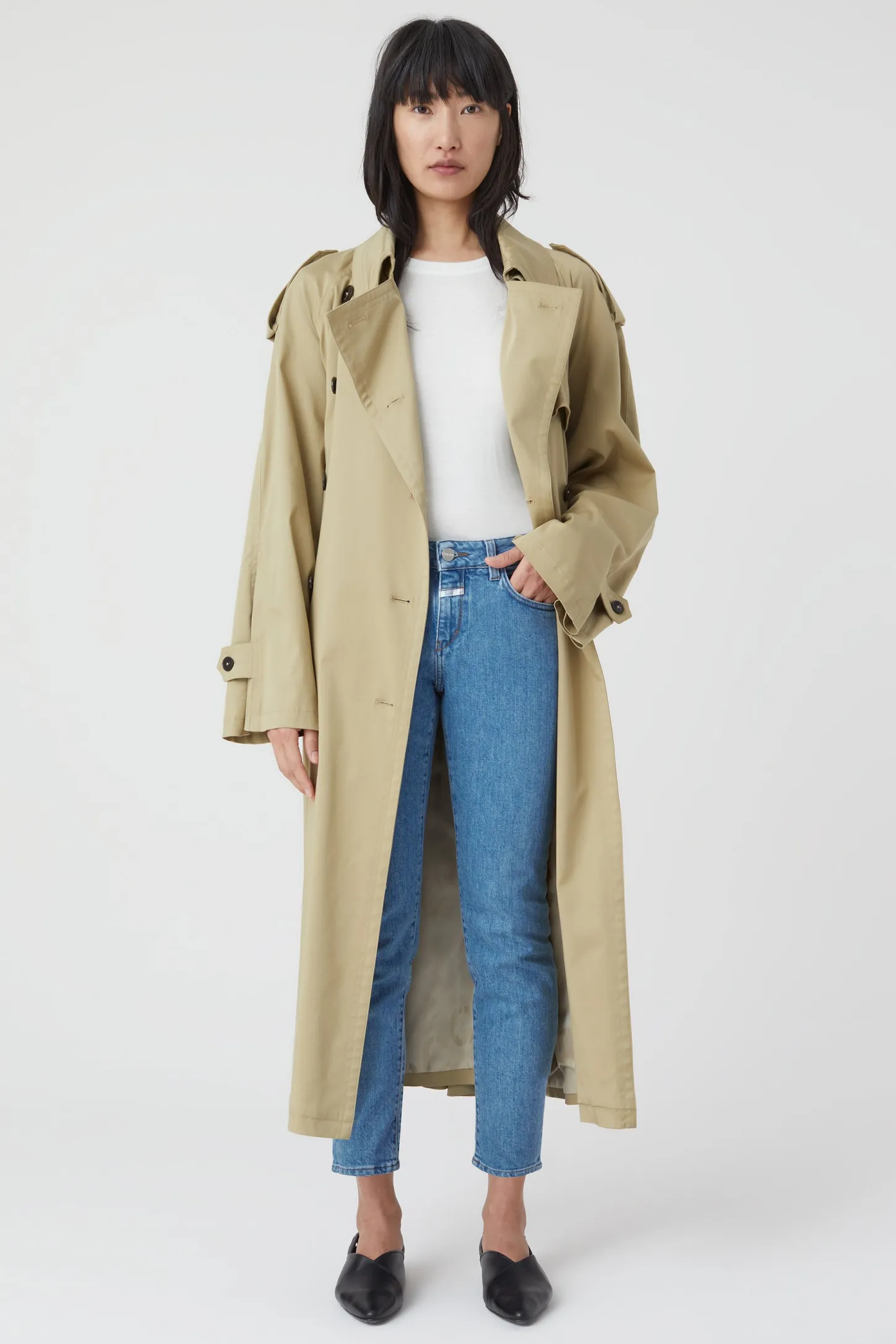 CLOSED Dun>Slim Jeans - Stijlnaam Baker Midden Blauw