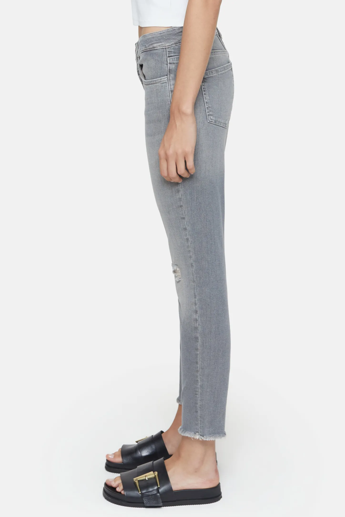 CLOSED Vintage Wasbeurten>Slim Jeans - Stijlnaam Baker Midden Grijs