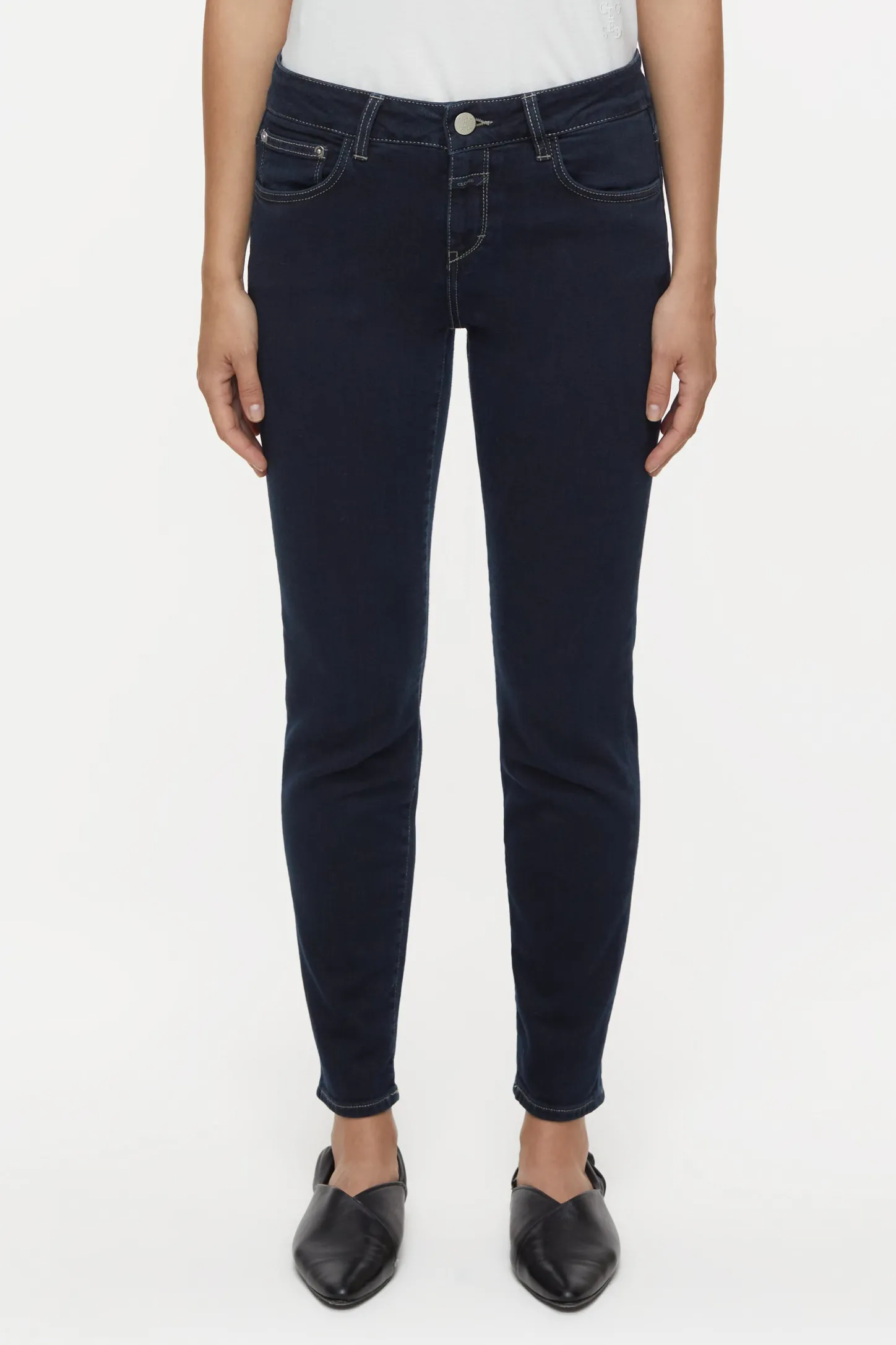 CLOSED Dun>Slim Jeans - Stijlnaam Baker Donkerblauw