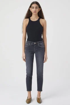 CLOSED Dun>Slim Jeans - Stijlnaam Baker Donker Grijs