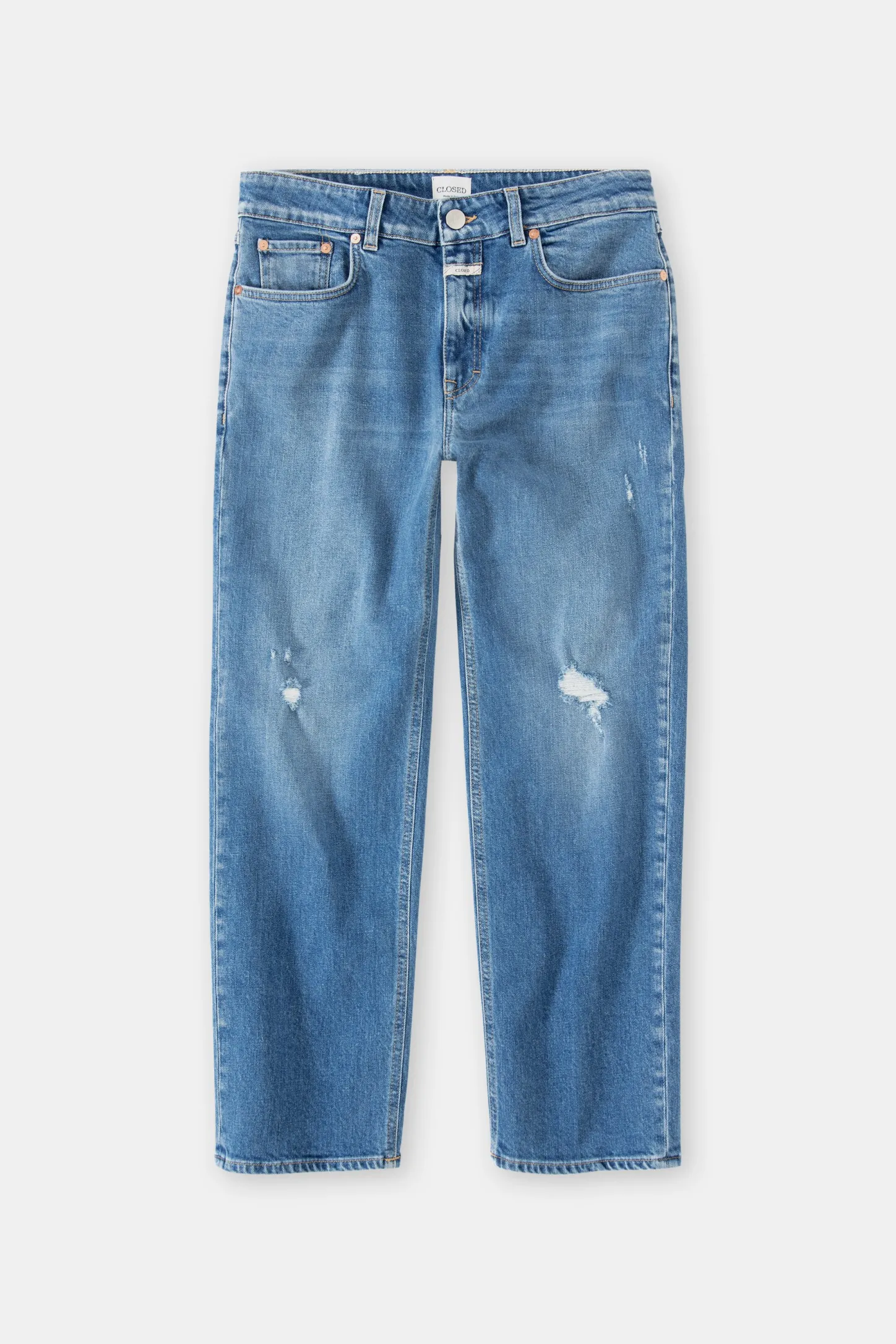 CLOSED Dun>Slim Jeans - Stijlnaam Milo Midden Blauw