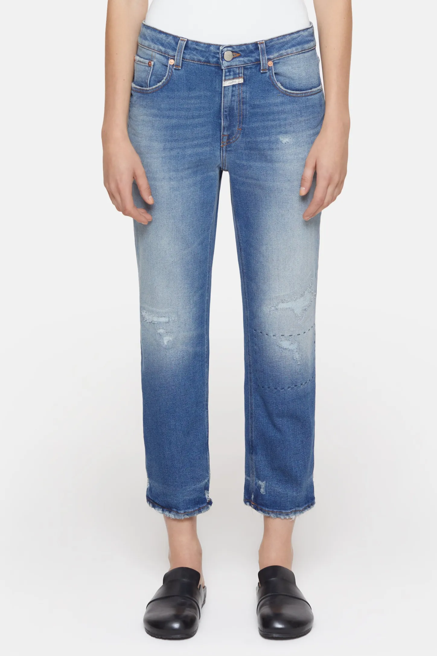 CLOSED Dun>Slim Jeans - Stijlnaam Milo Donkerblauw