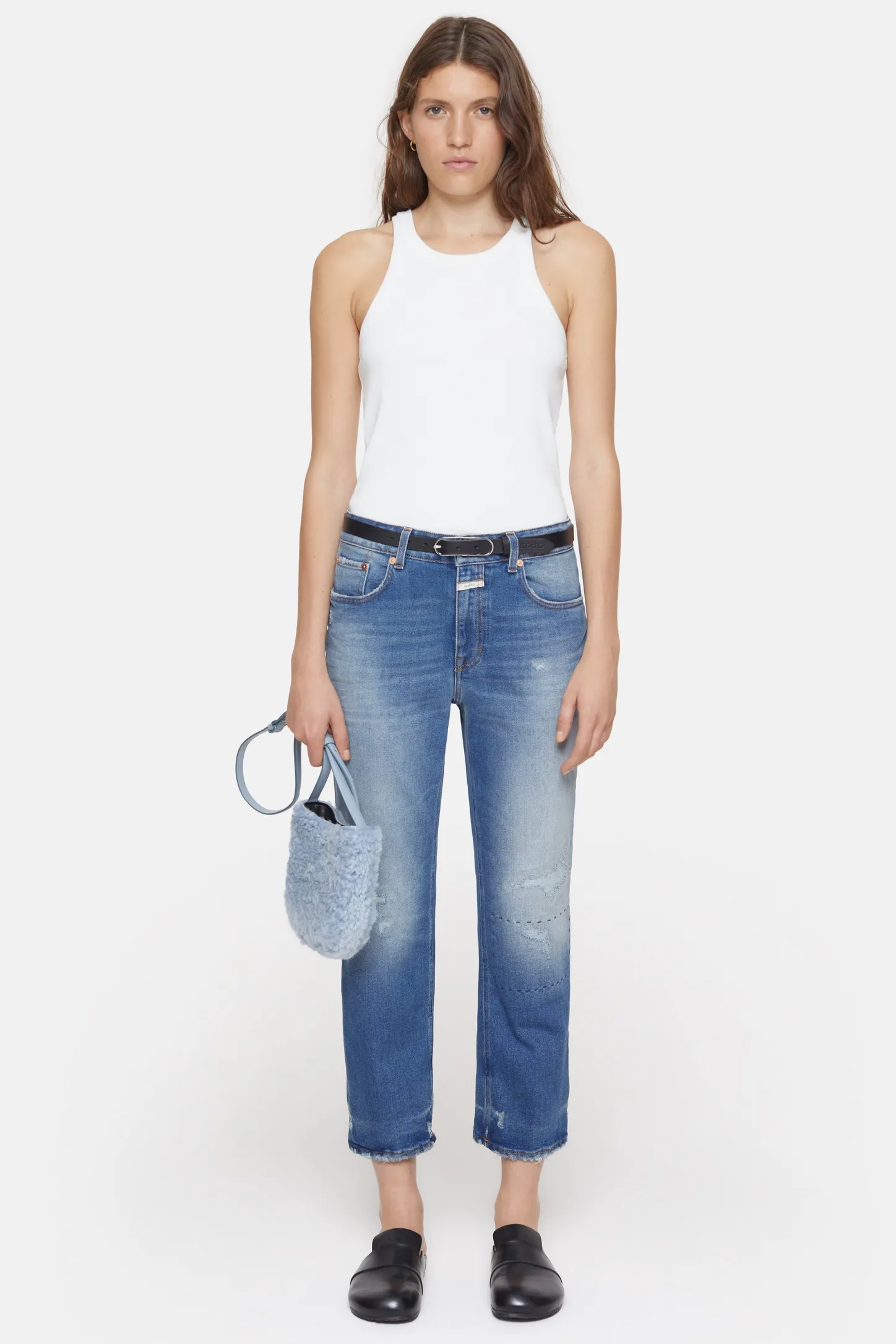 CLOSED Dun>Slim Jeans - Stijlnaam Milo Donkerblauw
