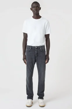 CLOSED 5-Pocketsjeans>Slim Jeans - Stijlnaam Oakland Straight Donker Grijs