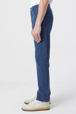 CLOSED Blauwe Spijkerbroek>Slim Jeans - Stijlnaam Oakland Straight Midden Blauw