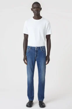 CLOSED 5-Pocketsjeans>Slim Jeans - Stijlnaam Oakland Straight Midden Blauw