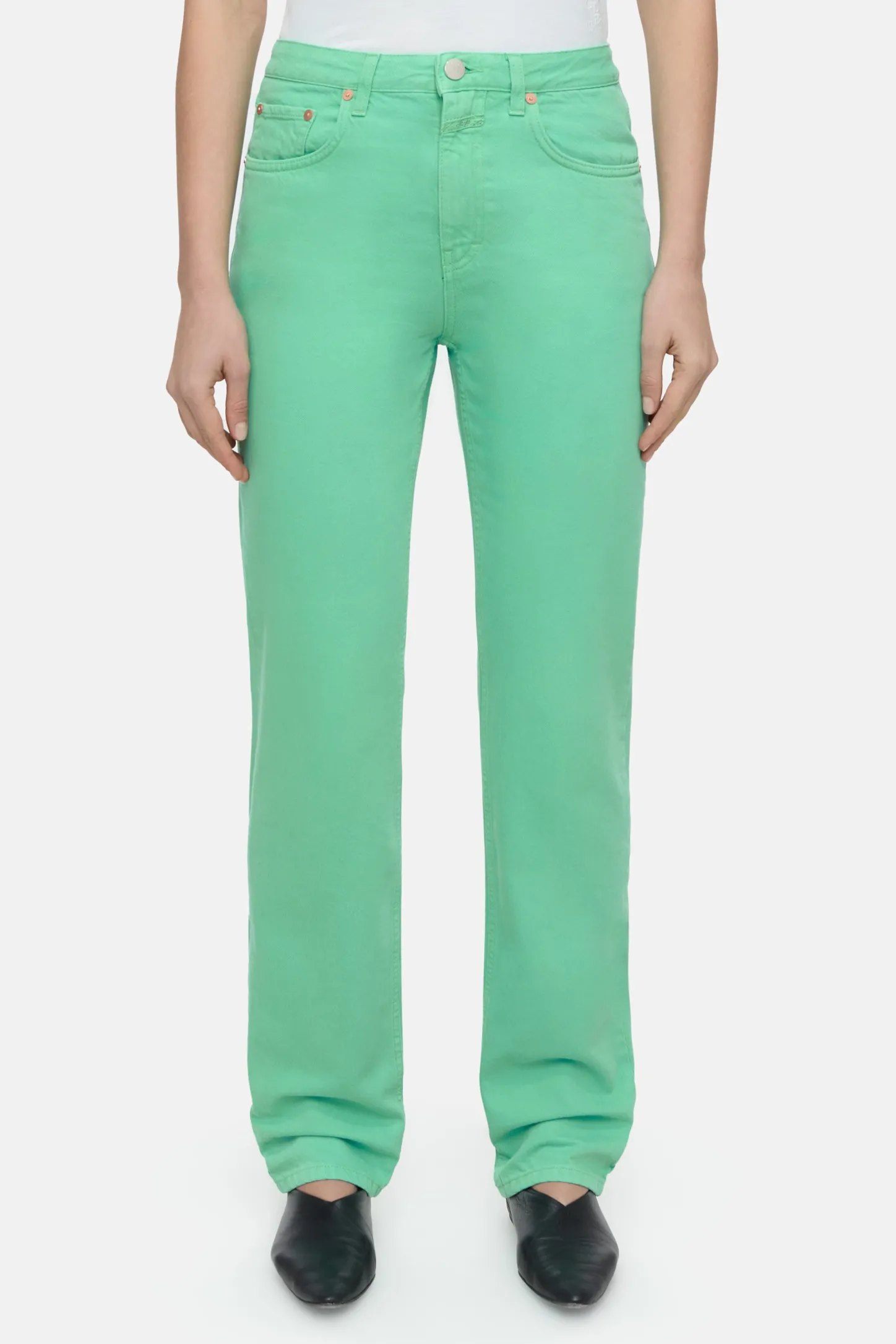 CLOSED Dun>Slim Jeans - Stijlnaam Roan Groene Schop